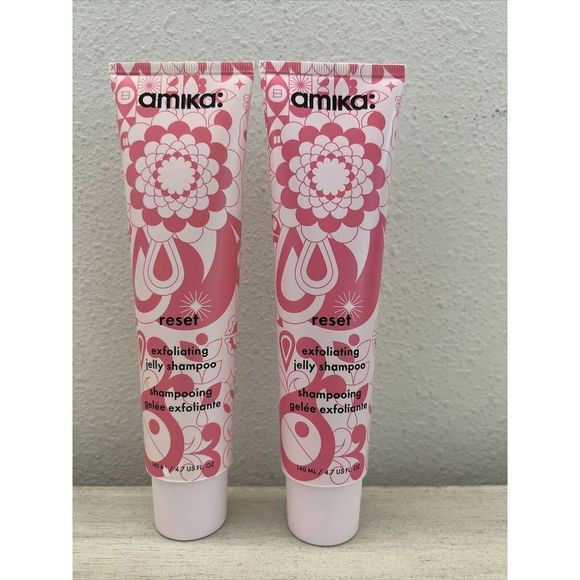 amika Reset Exfoliating Jelly Scalp Scrub Two Tubes 4.7 oz Each - Picture 1 of 3